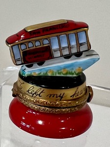 lot 105 image: San Francisco Street Car Trinket Box