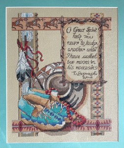lot 136 image: Neat Needlepoint Framed Art