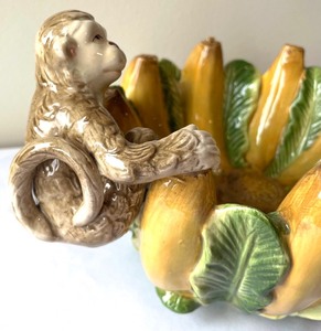 lot 156 image: Adorable Hand Painted Kaldun & Bogle Monkey Themed Dish