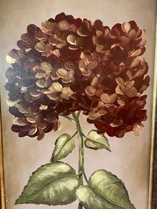 lot 172 image: Framed Oil on Board Floral Painting