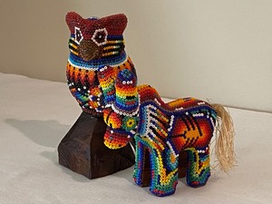lot 126 image: Two Fun and Colorful Beaded Animal Figurines