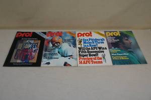 lot 44 image: Vintage Pro Magazine Football Programs - Vikings Editions