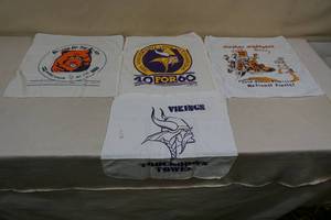 lot 54 image: Vikings and Gophers Game Giveaway Hankys