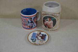 lot 59 image: Baseball Collectables - Ruth, Reggie Jackson, Mays