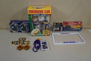 lot 66 image: Vintage Minnesota Vikings and Wild Collectables