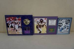 lot 68 image: Vikings Plaques and Photos - Moss, Smith, Matt Blair Auto