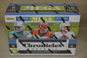 lot 74 image: 2020 Panini Chronicles MEGA Football Card Box - Vertex