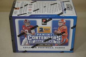 lot 76 image: 2021 Panini Contenders Draft Picks Football Card Blaster Box