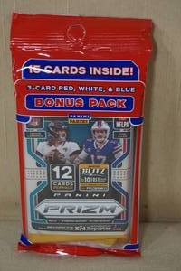 lot 82 image: 2021 Panini Prizm Football Card Hanger Pack - with Bonus