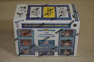 lot 87 image: 2021-22 Panini Contenders Basketball Card Blaster Box