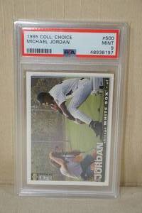 lot 98 image: 1995 Collectors Choice Michael Jordan Baseball Card - PSA 9
