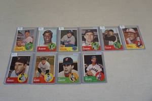 lot 214 image: 1963 Topps Baseball Cards
