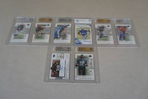 lot 217 image: Graded Football Cards - Suh, Buckhalter, Minor