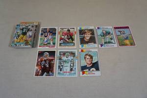 lot 220 image: In Person Auto Football Cards - 1970s to 90s