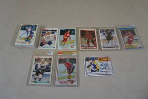 lot 223 image: In Person Auto Hockey Cards - Brisebois, Dionne, Plett, Coffey