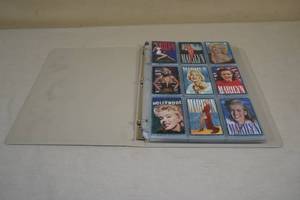 lot 249 image: Binder of Marilyn Monroe Collector Cards