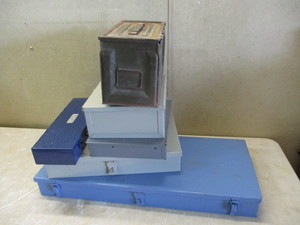 6 Metal PartsTool boxes and 1 ammo box