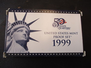 1999-S US Mint Proof Set in original government packaging wstate quarters
