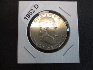 1952-D Franklin Silver Half Dollar