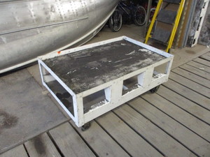 Heavy duty steel shop cart