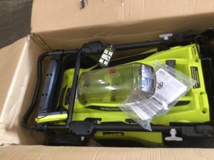 Ryobi 20 40 V Brushless Lithium-Ion Cordless Lawn Mower No Battery Inly a charger Included Customer Returns See Terms on Auction