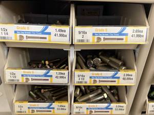ASSORTED HEX CAP SCREWS WITH CABINET