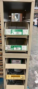 ASSORTED WIRE CONNECTORS AND CABINET