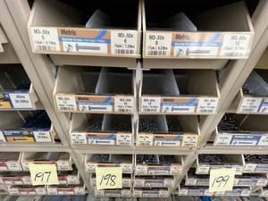 ASSORTED METRIC MACHINE SCREWS WITH CABINET