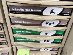 ASSORTED AUTOMOTIVE FASTNERS WITH CABINET