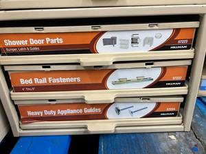 ASSORTED SHOWER DOORS ITEMS CABINET