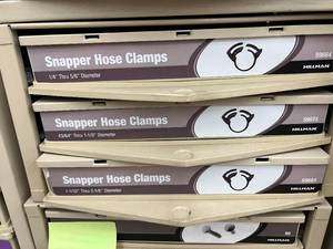 3 DRAWERCONTAINER WITH ASSORTED CLAMPS