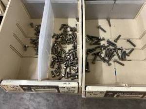 ASSORTED HEX CAP SCREWS WITH CABINET