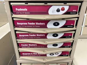 ASSORTED WASHERS WITH CABINET