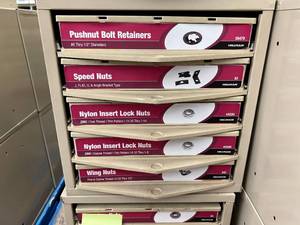ASSORTED NUTSRETAINERS WITH CABINET