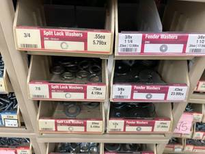 ASSORTED WASHERS WITH CABINET