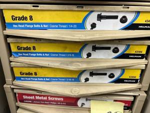 3 DRAWER GRADE 8 HEX HEAD BOLTS