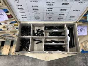3 DRAWER CABINET WITH ASSORTED NUTS AND MACHINE SCREWS WNUTS