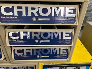 3 DRAWER CABINET ASSORTED CHROME HEX SCREWS