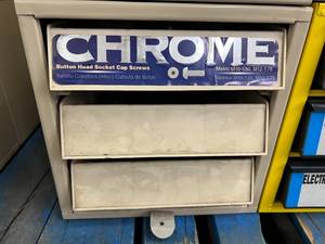 3 DRAWER CABINET ASSORTED CHROME CAP SCREWS