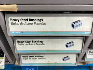 3 DRAWER CABINET WITH ASSORTED BUSHINGS
