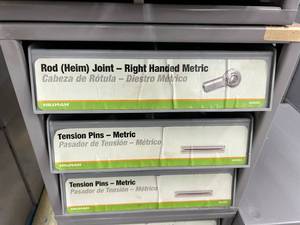 3 DRAWER CABINET WITH ASSORTED TENSION PINS AND ROD JOINT