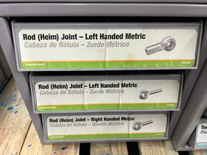 3 DRAWER CABINET WITH ASSORTED ROD JOINTS