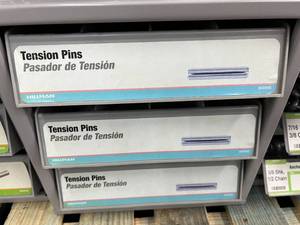 3 DRAWER CABINET WITH ASSORTED TENSION PINS