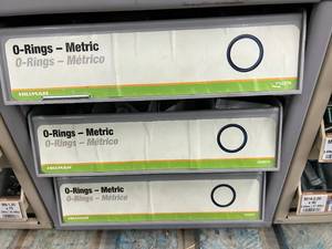 3 DRAWER CABINET WITH ASSORTED O RINGS