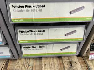 3 DRAWER CABINET WITH ASSORTED TENSION PINS