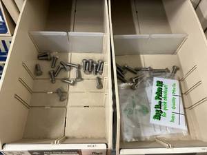 6 DRAWER CABINET WITH ASSORTED HEX CAP SCREWS