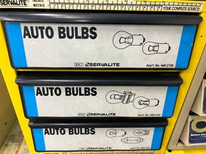 3 DRAWER CABINET ASSORTED AUTO BULBS