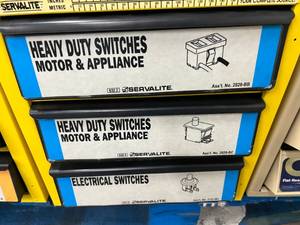 3 DRAWER CABINET WITH ASSORTED SWITCHES