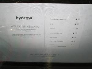 lot 5 image: Brand New Hydrow rowing machine...