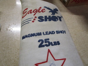lot 60 image: Magnum lead shot, Eagle 25lb bag No...
